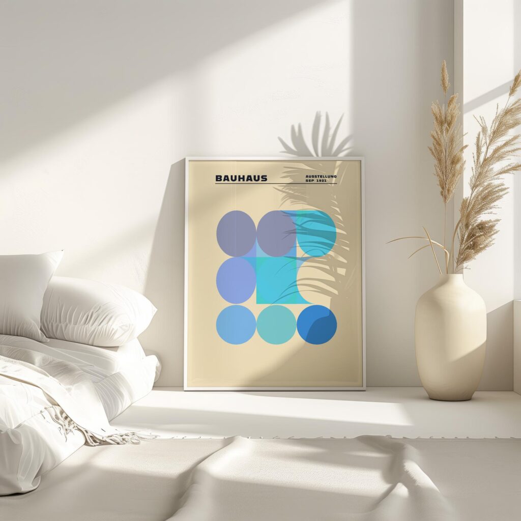 0079 bauhaus12 blue 3x4 4 mockup