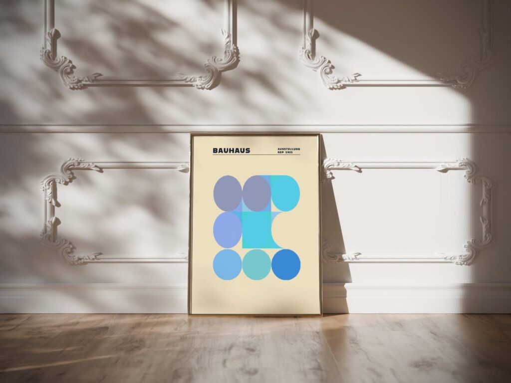 0079 bauhaus12 blue 3x4 video mockup