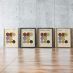 0080 bauhaus12 earth tones 3x4 framed posters mockup