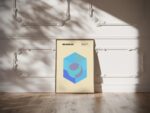 0087 bauhaus14 blue 3x4 video mockup