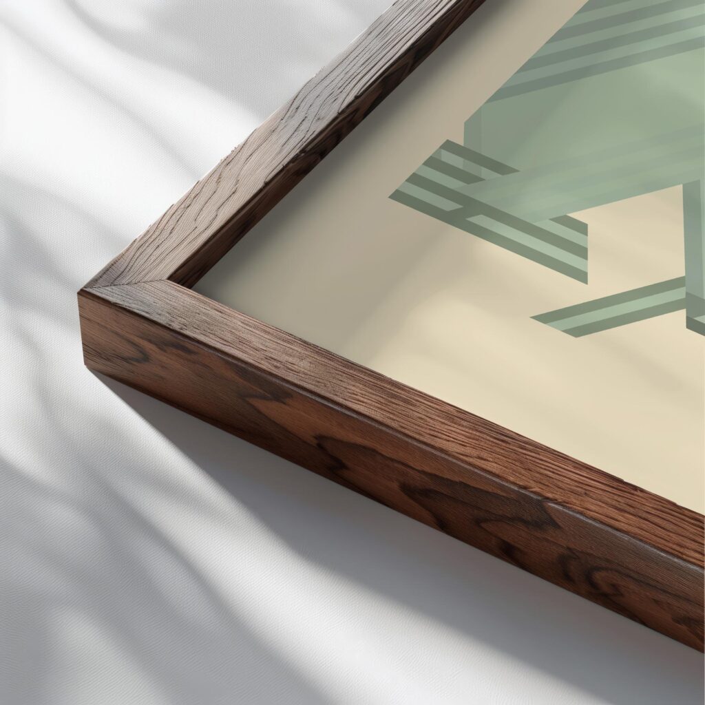 0105 bauhaus17 green 3x4 close up dark wood mockup