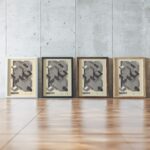 0107 bauhaus17 neutral 3x4 framed posters mockup