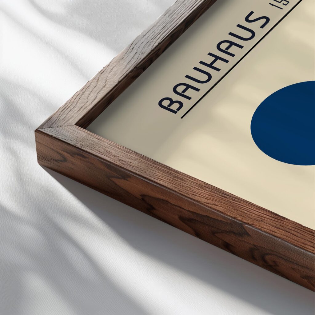0117 bauhaus19 blue 3x4 close up dark wood mockup