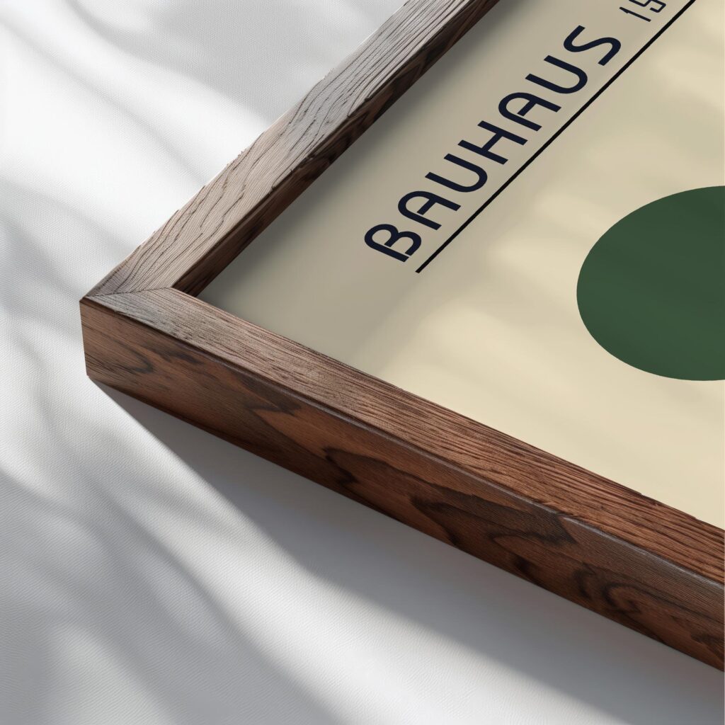 0119 bauhaus19 green 3x4 close up dark wood mockup