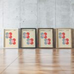 0120 bauhaus19 muted 3x4 framed posters mockup