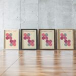 0123 bauhaus19 pink 3x4 framed posters mockup
