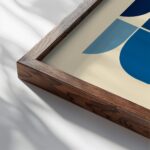 0143 bauhaus22 blue 3x4 close up dark wood mockup