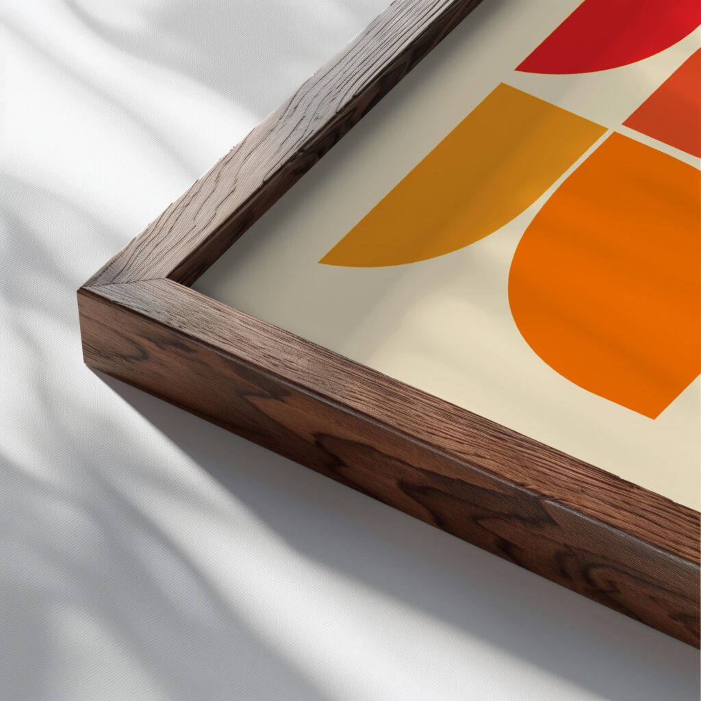 0146 bauhaus22 orange close up dark wood mockup