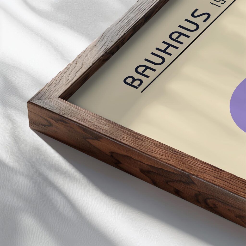 0149 bauhaus23 blue 3x4 close up dark wood mockup