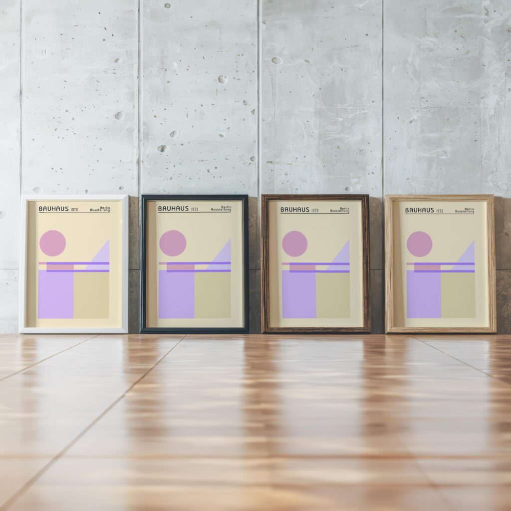 0154 bauhaus23 pink 3x4 framed posters mockup 0154 bauhaus23 pink 3x4 framed posters mockup