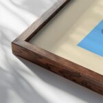 0156 bauhaus24 blue 3x4 close up dark wood mockup