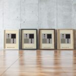 0160 bauhaus24 neutral 3x4 framed posters mockup