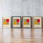 0162 bauhaus24 summer 3x4 framed posters mockup