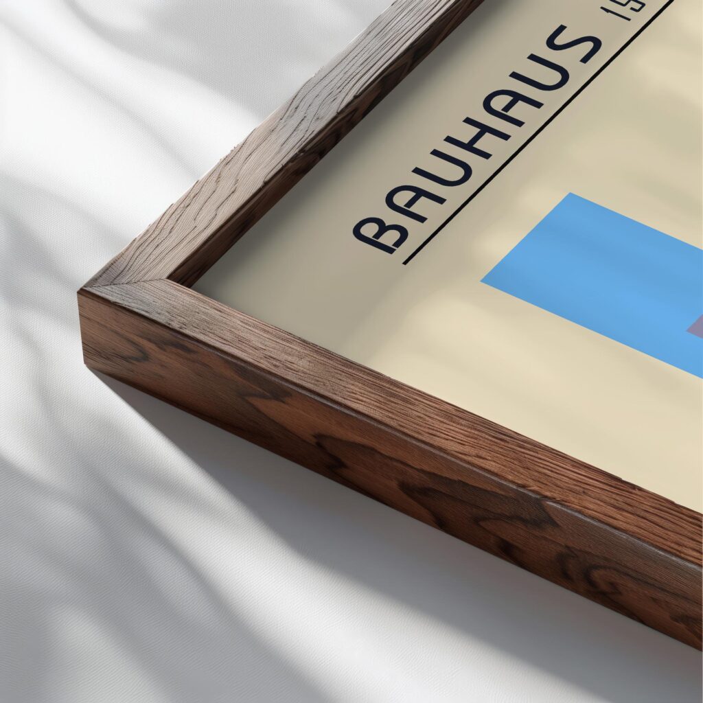 0163 bauhaus25 blue 3x4 close up dark wood mockup
