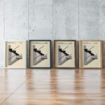 0167 bauhaus25 neutral 3x4 framed posters mockup