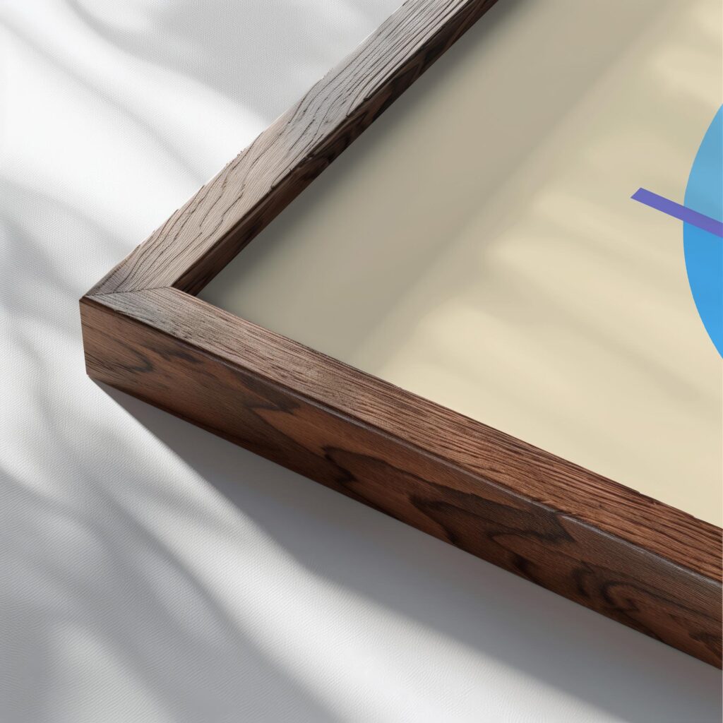 0170 bauhaus26 blue 3x4 close up dark wood mockup