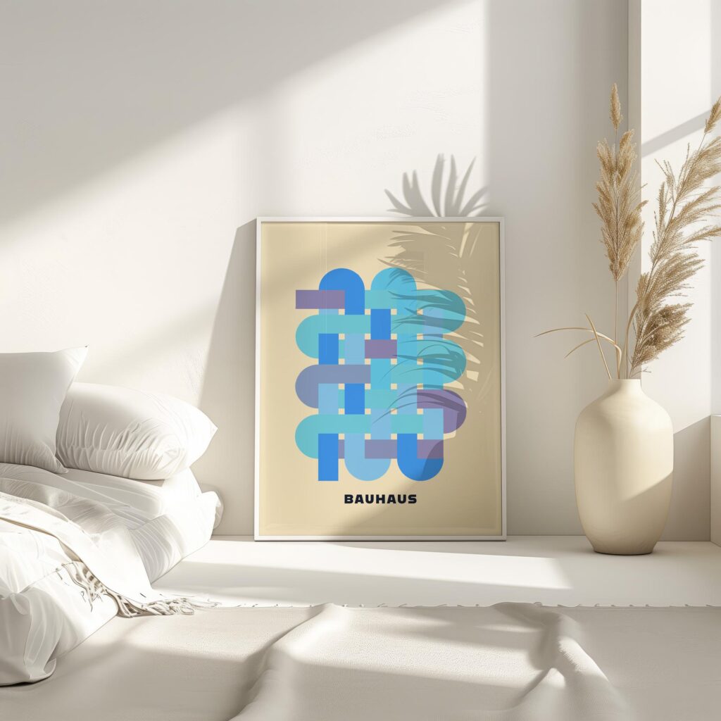 0178 bauhaus27 blue 3x4 4 mockup