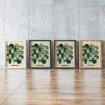0182 bauhaus27 green ISO framed posters mockup