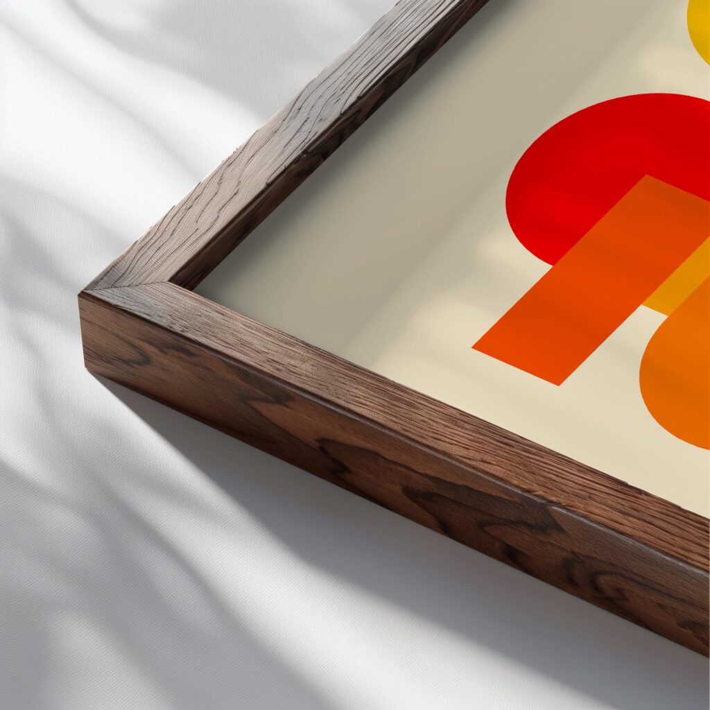 0185 bauhaus27 orange ISO close up dark wood mockup