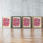 0187 bauhaus27 pink ISO framed posters mockup