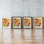 0189 bauhaus27 summer 3x4 framed posters mockup