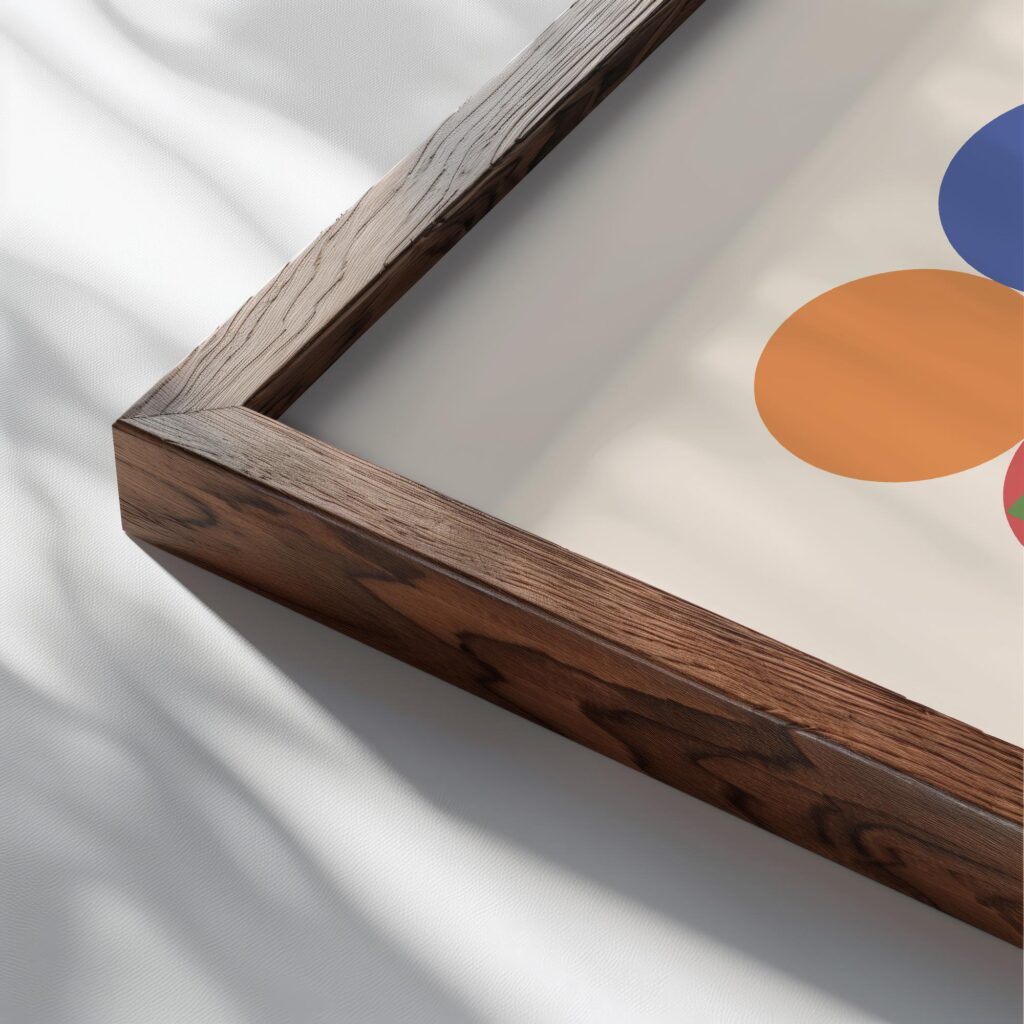 0199 bauhaus28 primarycolors 3x4 close up dark wood mockup