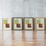 0204 bauhaus29 earth tones 3x4 framed posters mockup