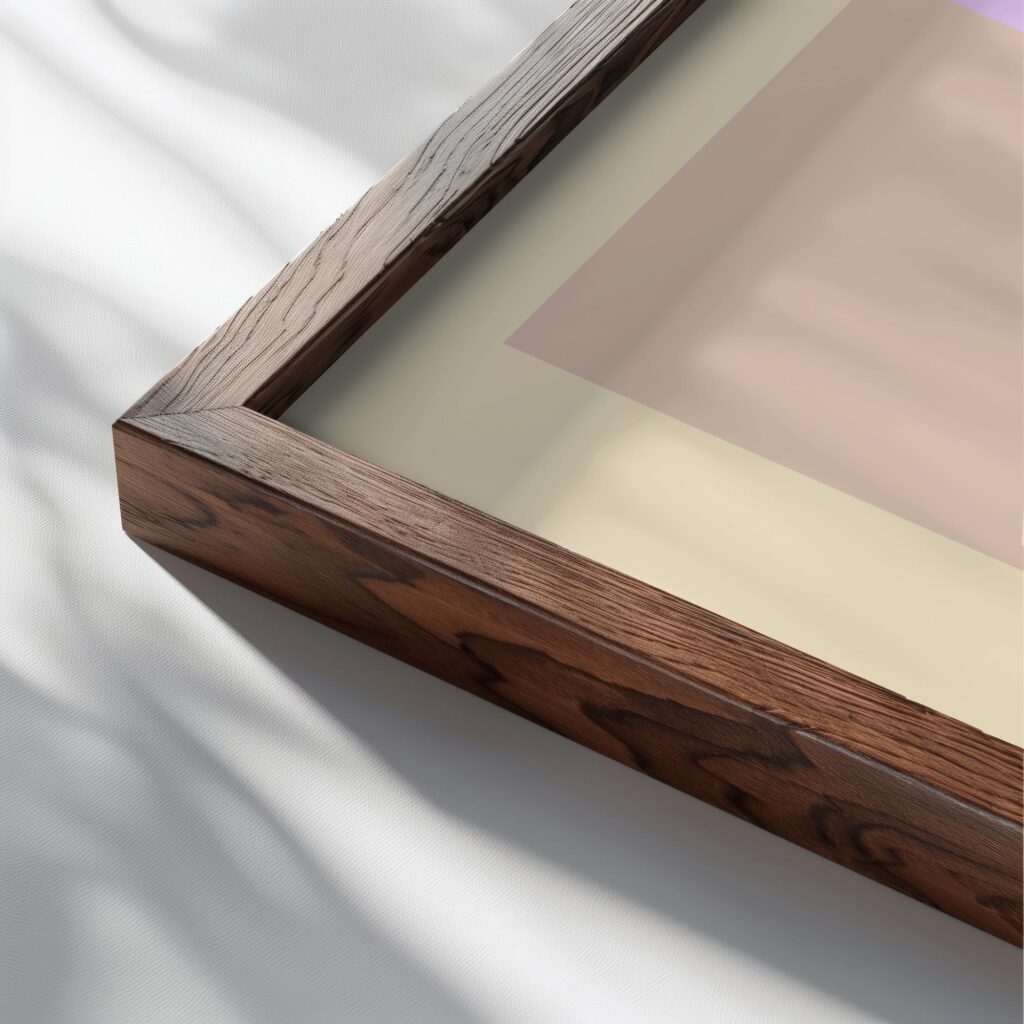 0215 bauhaus30 pink 3x4 close up dark wood mockup