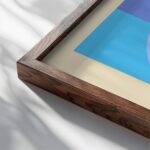 0217 bauhaus31 blue 3x4 close up dark wood mockup