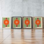 0223 bauhaus31 summer 3x4 framed posters mockup