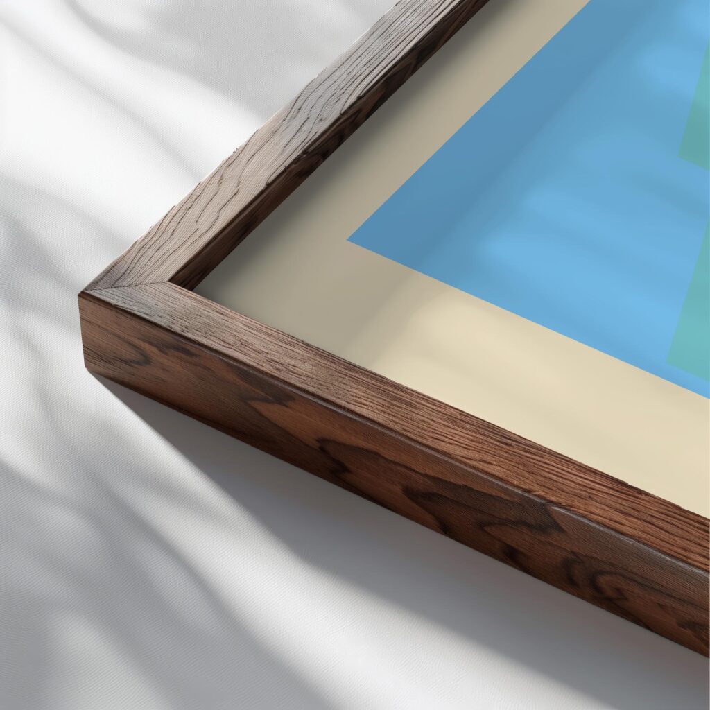 0231 bauhaus33 blue 3x4 close up dark wood mockup