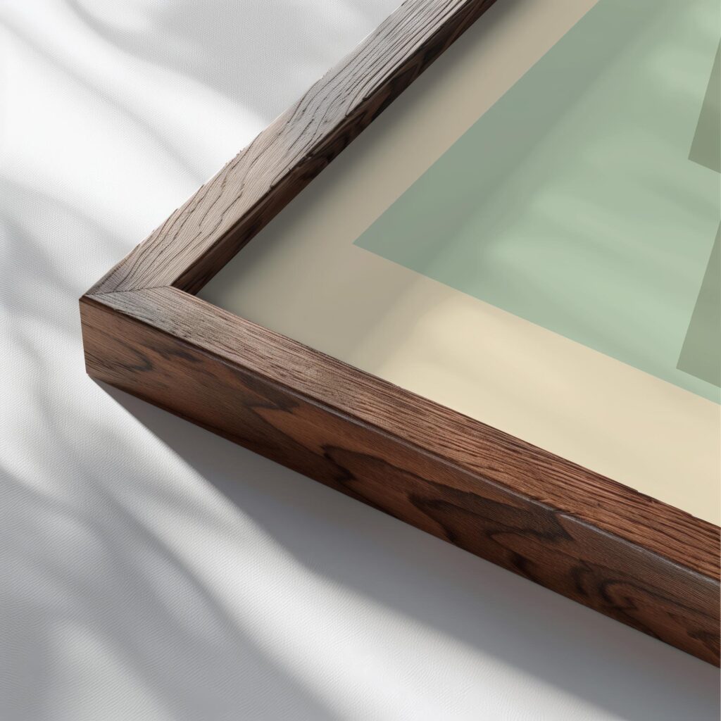 0233 bauhaus33 green 3x4 close up dark wood mockup