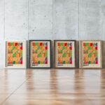 0251 bauhaus35 summer 3x4 framed posters mockup