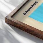 0259 bauhaus37 blue 3x4 close up dark wood mockup