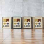 0260 bauhaus37 earth tones 3x4 framed posters mockup