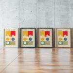 0265 bauhaus37 summer 3x4 framed posters mockup