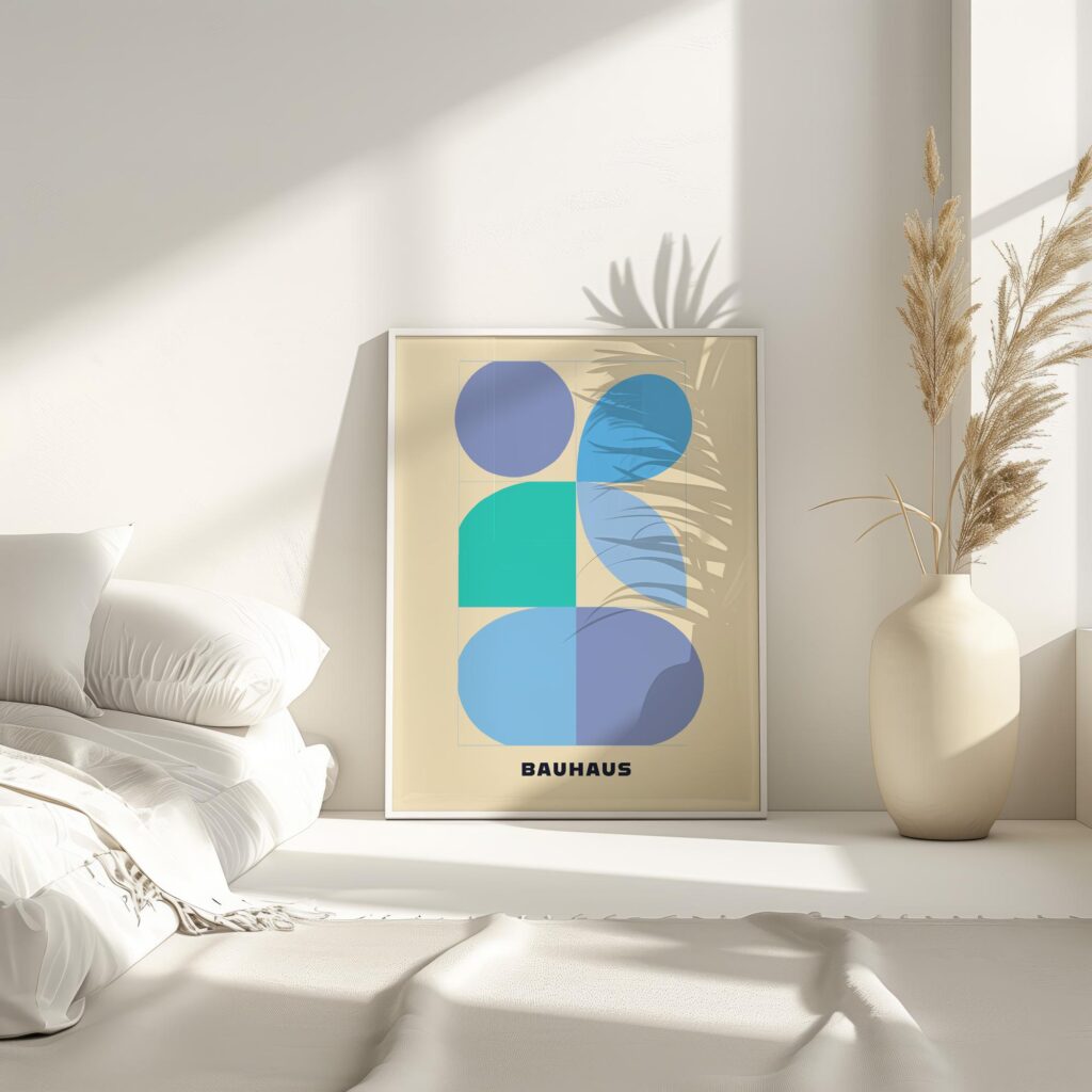0266 bauhaus38 blue 3x4 4 mockup