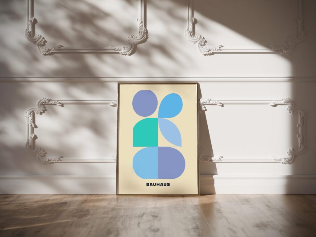 0266 bauhaus38 blue 3x4 video mockup