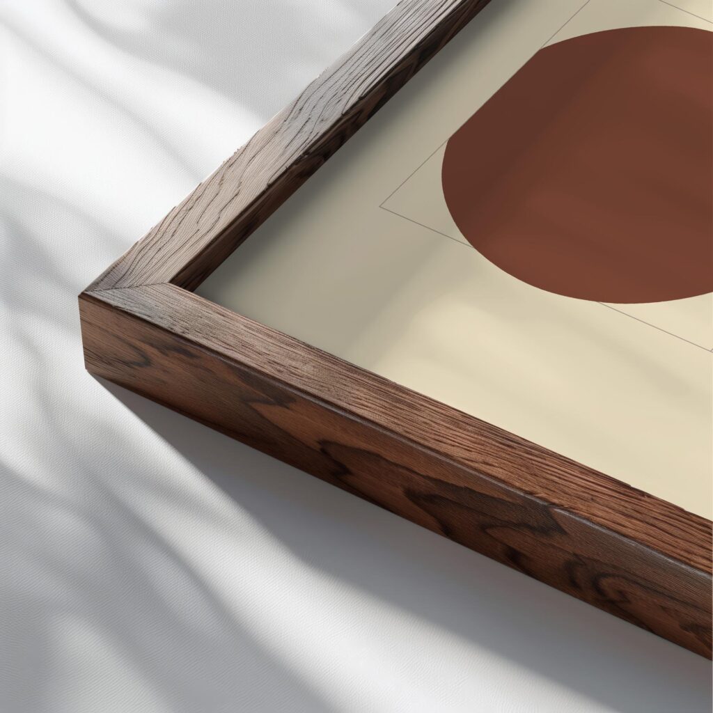 0267 bauhaus38 earth tones 3x4 close up dark wood mockup