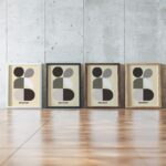 0270 bauhaus38 neutral 3x4 framed posters mockup