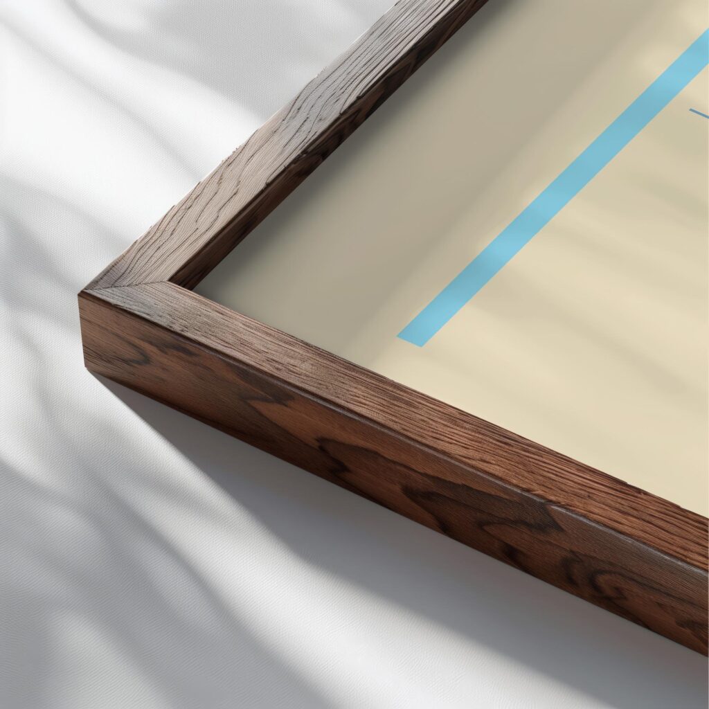0273 bauhaus39 blue 3x4 close up dark wood mockup