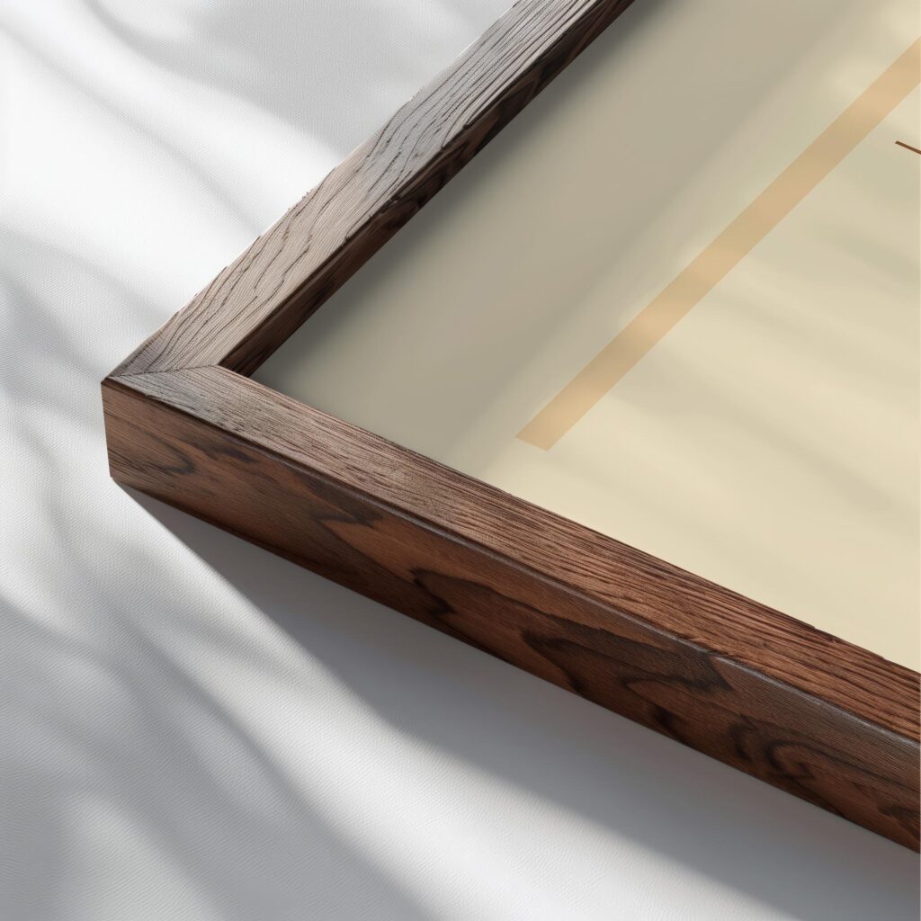 0274 bauhaus39 earth tones 3x4 close up dark wood mockup