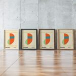 0279 bauhaus39 summer 3x4 framed posters mockup