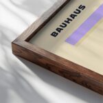 0285 bauhaus40 pink 3x4 close up dark wood mockup