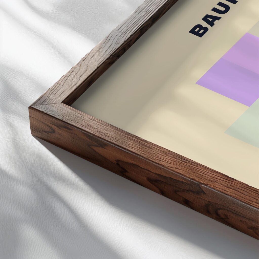0292 bauhaus41 pink 3x4 close up dark wood mockup
