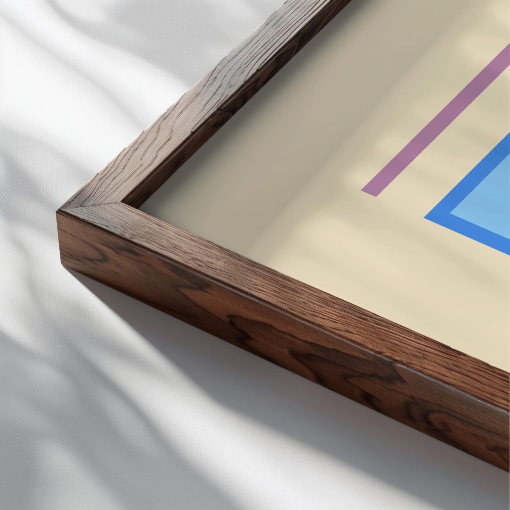 0294 bauhaus42 blue 3x4 close up dark wood mockup