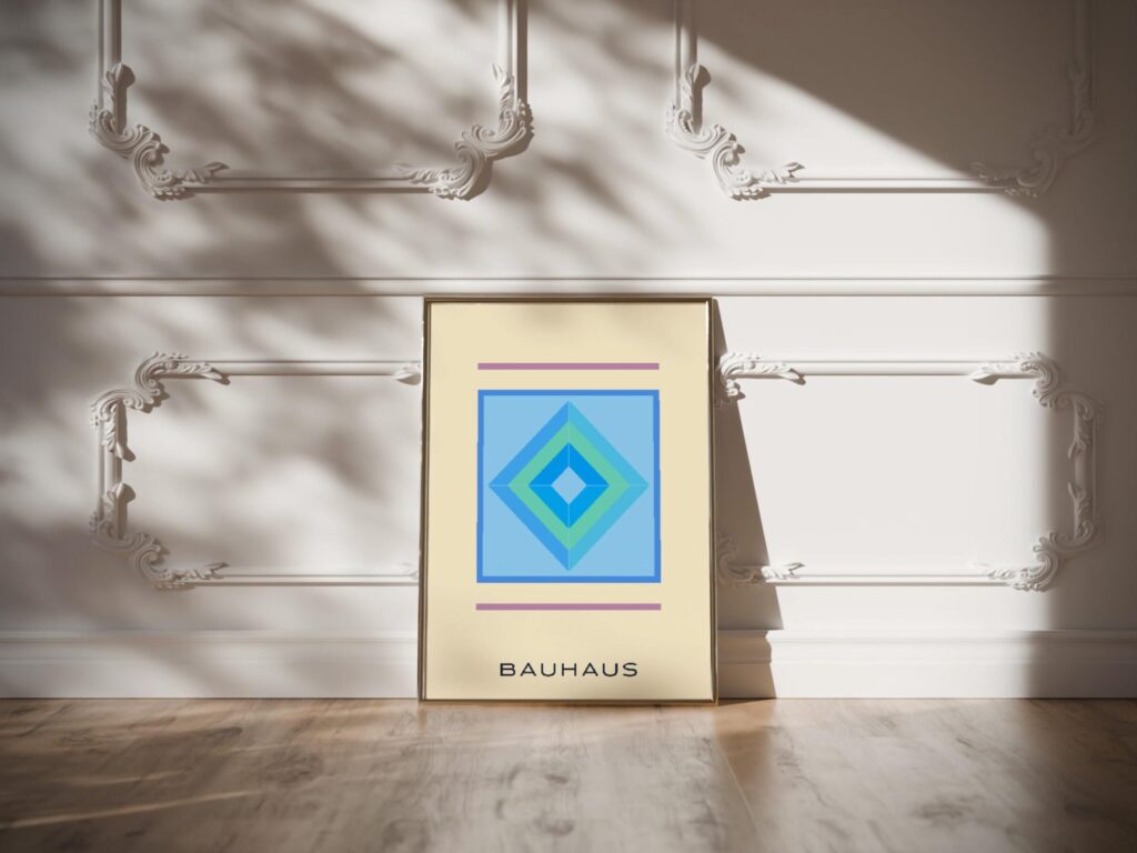 0294 bauhaus42 blue 3x4 video mockup