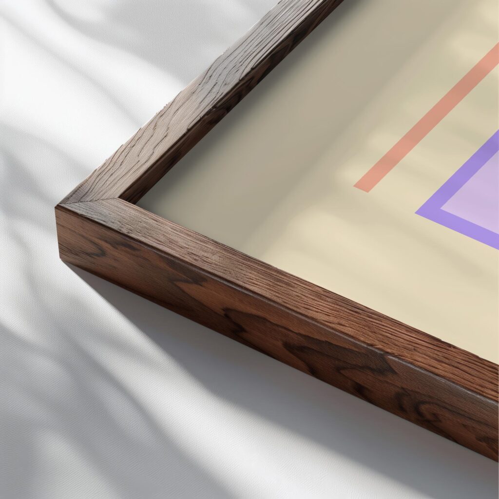 0299 bauhaus42 pink 3x4 close up dark wood mockup