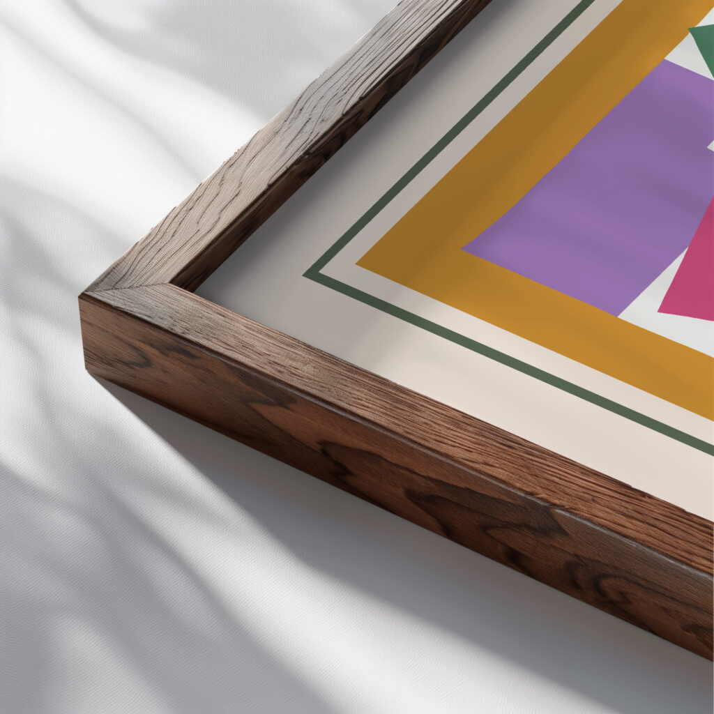0827 henri matisse the snail 1953.svg mockup0 close up dark wood mockup