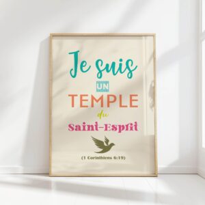 1 corinthiens 619 french bible christian affirmation print